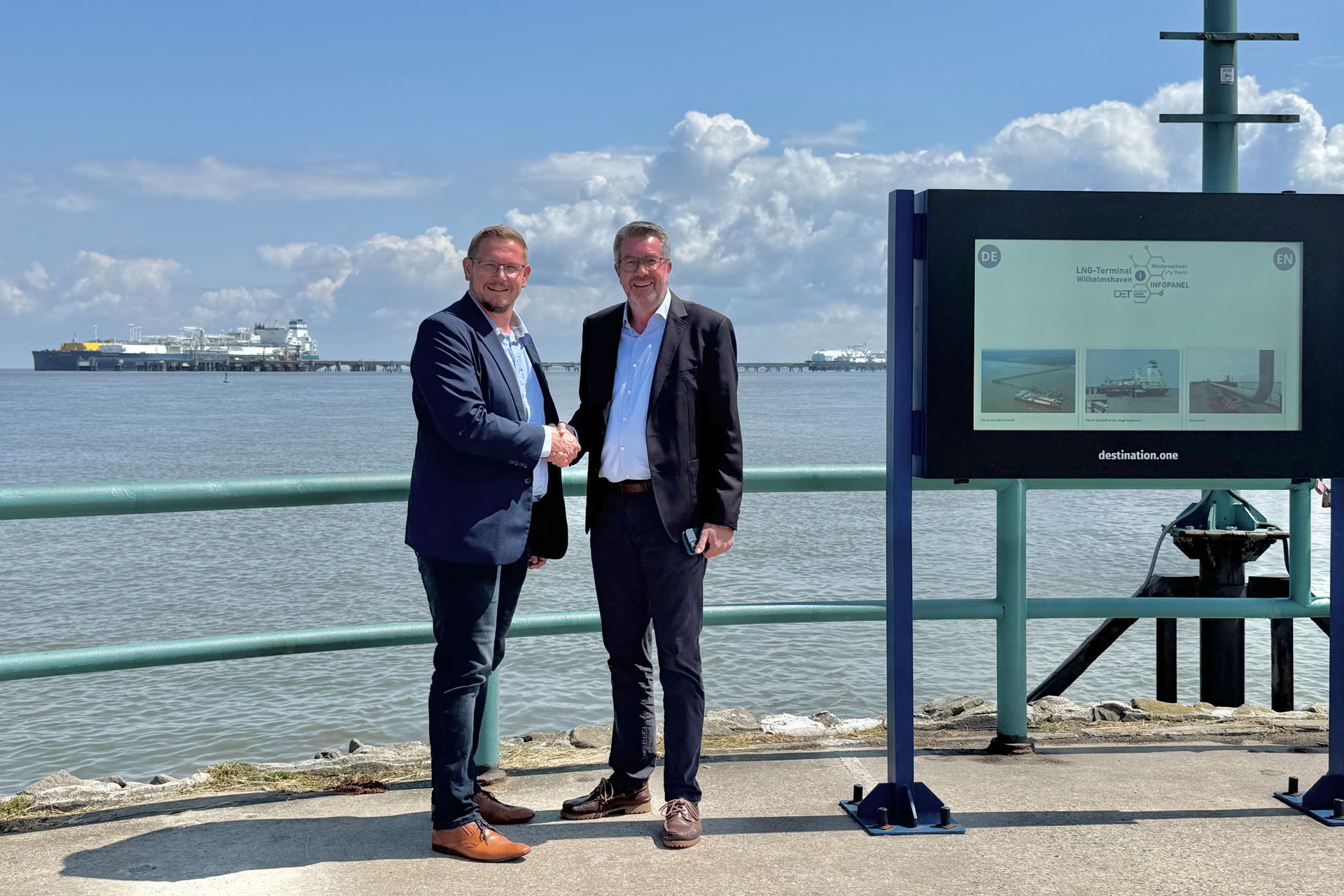 Digitale Infostation zu LNG-Terminals