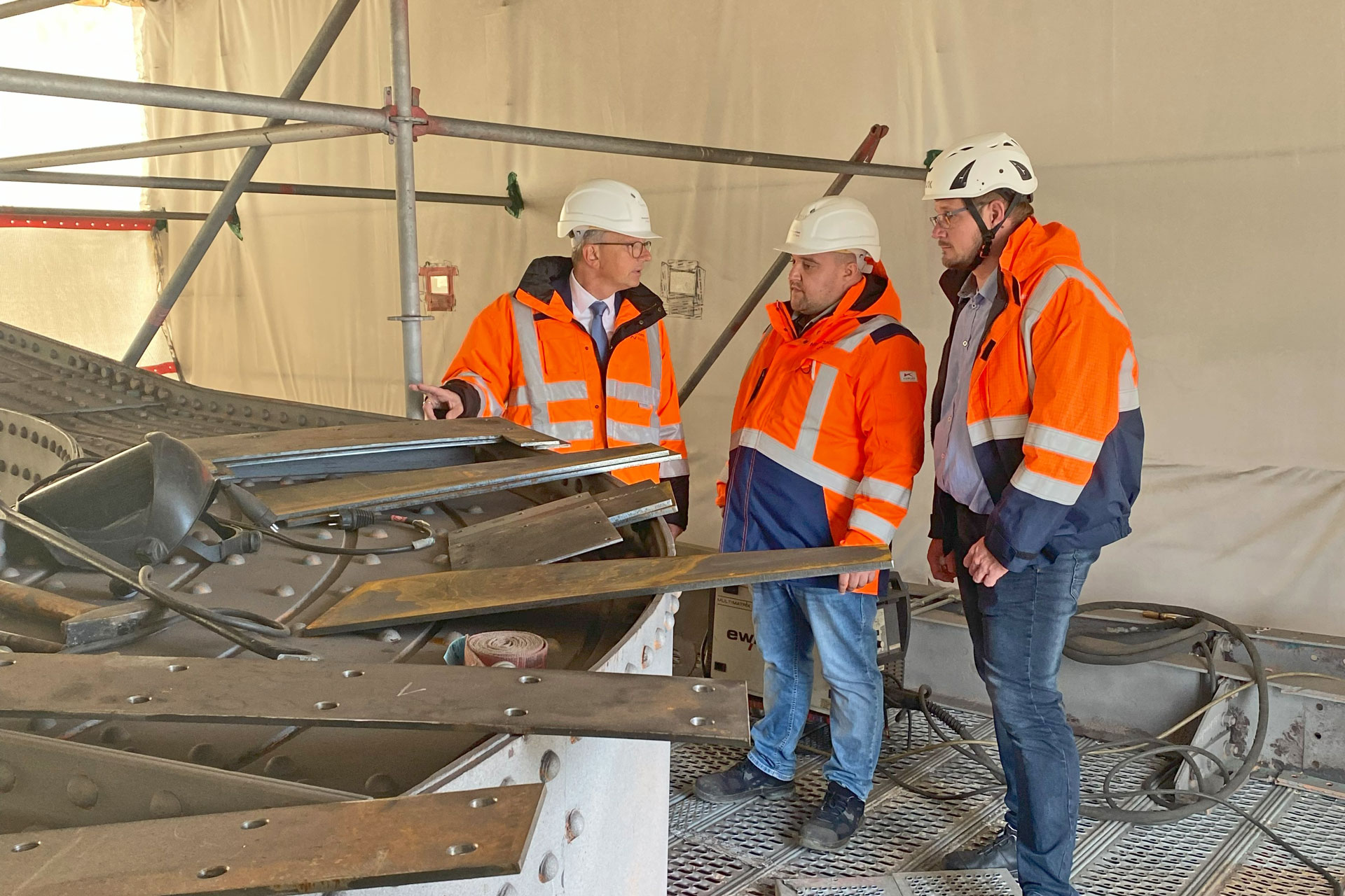 Wilhelmshaven: Arbeiten an der Nassaubrücke verlaufen planmäßig