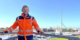 Thorsten Arends im Hafen Bensersiel