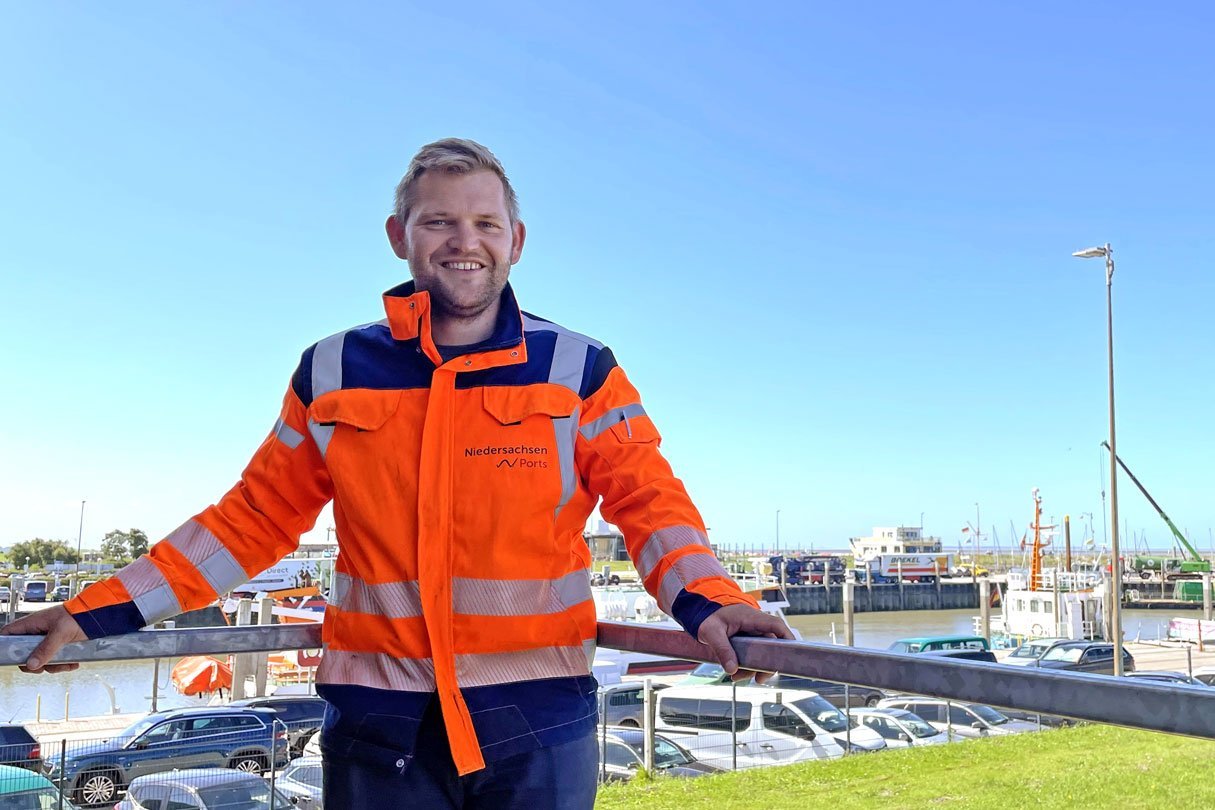 Thorsten Arends im Hafen Bensersiel