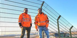 Port Security-Zaunanlage in Brake komplett