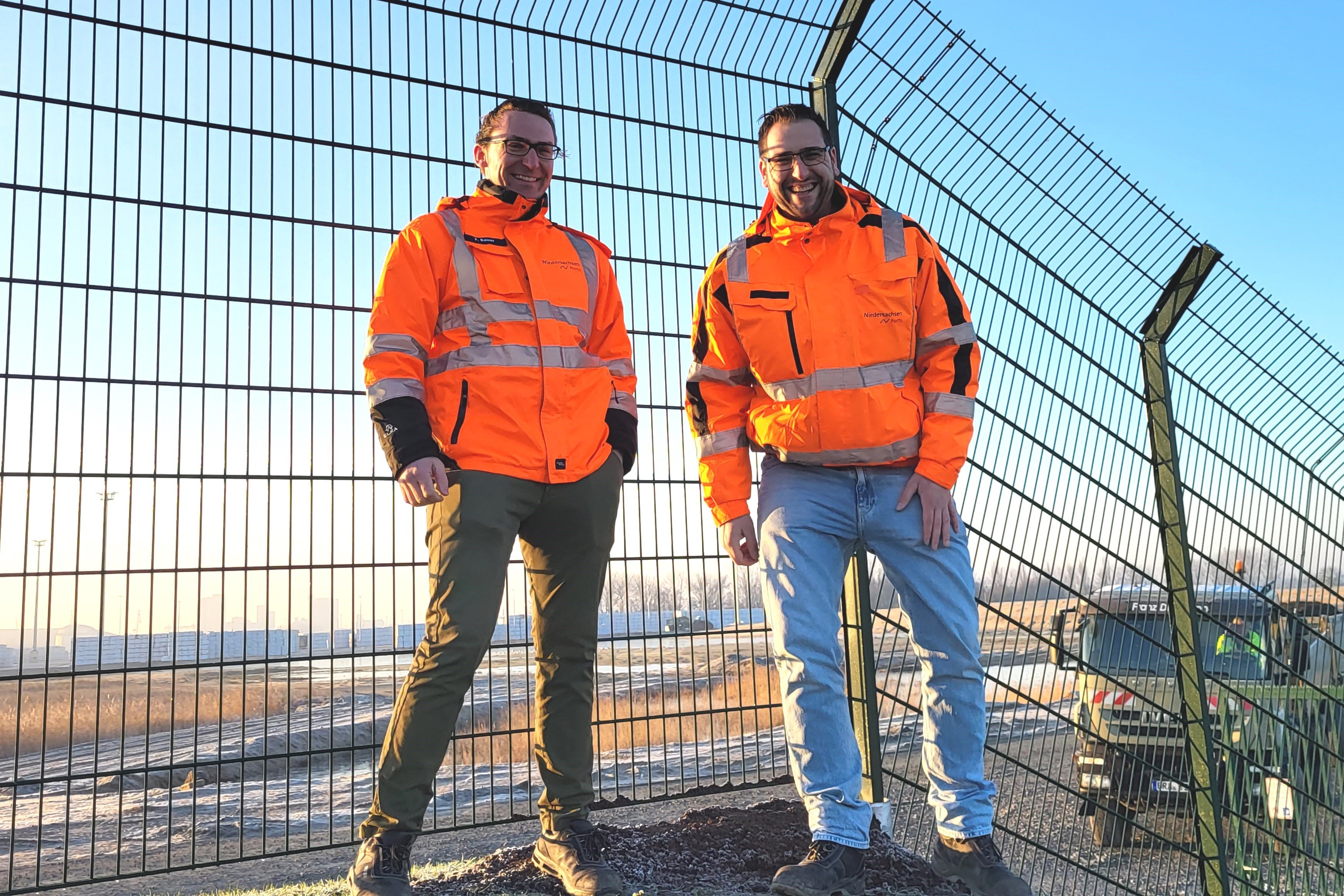 Port Security-Zaunanlage in Brake komplett