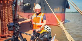 Von der Schiene auf den Fahrradweg