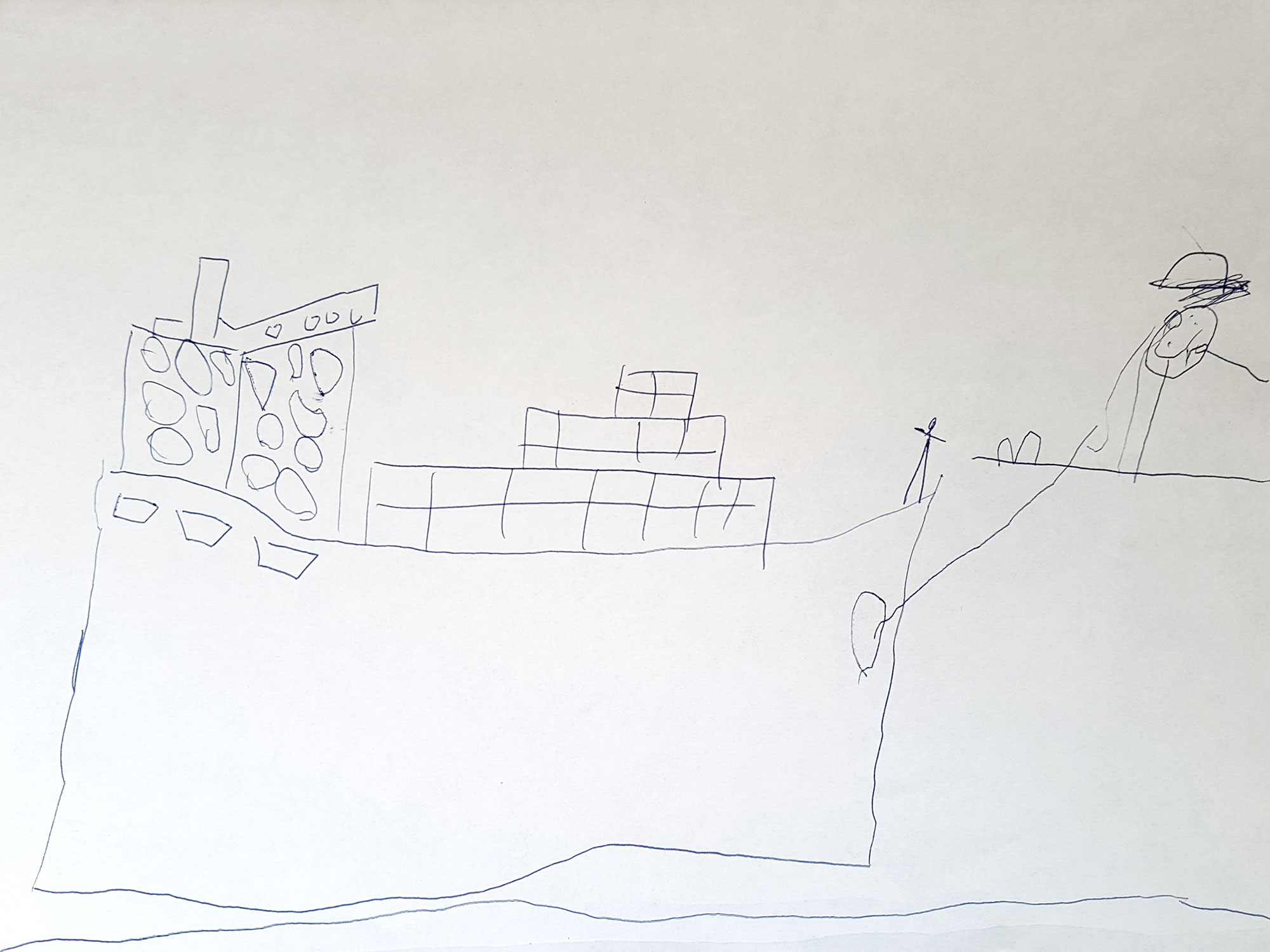 Festmacher im Hafen aus Kindersicht