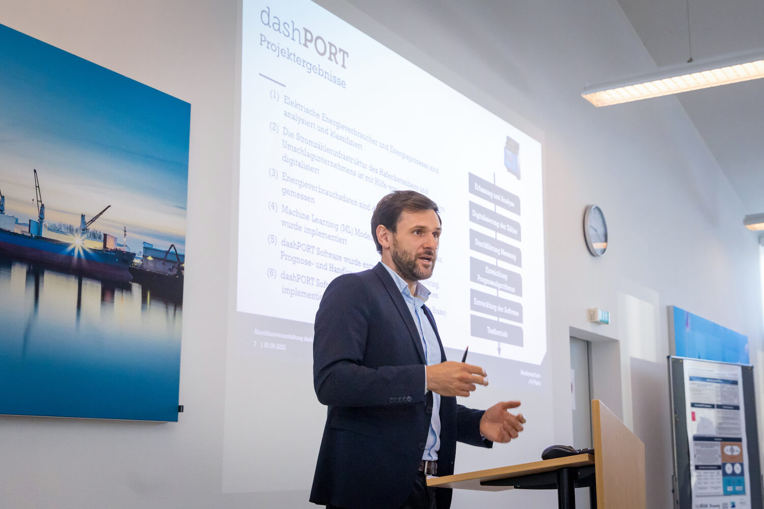 Abschlusskonferenz: Energieleitwarte im Hafen Brake